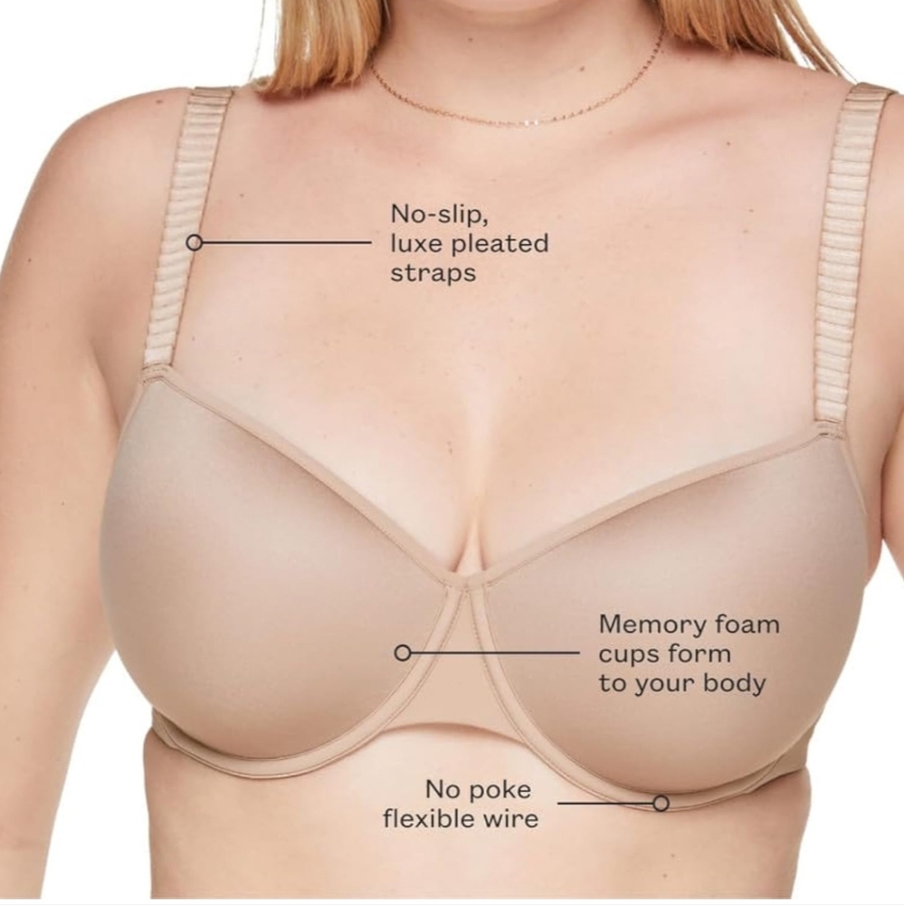 THIRDLOVE 24/7‎ Classic T- Shirt Bra Sz48C Sof Pink